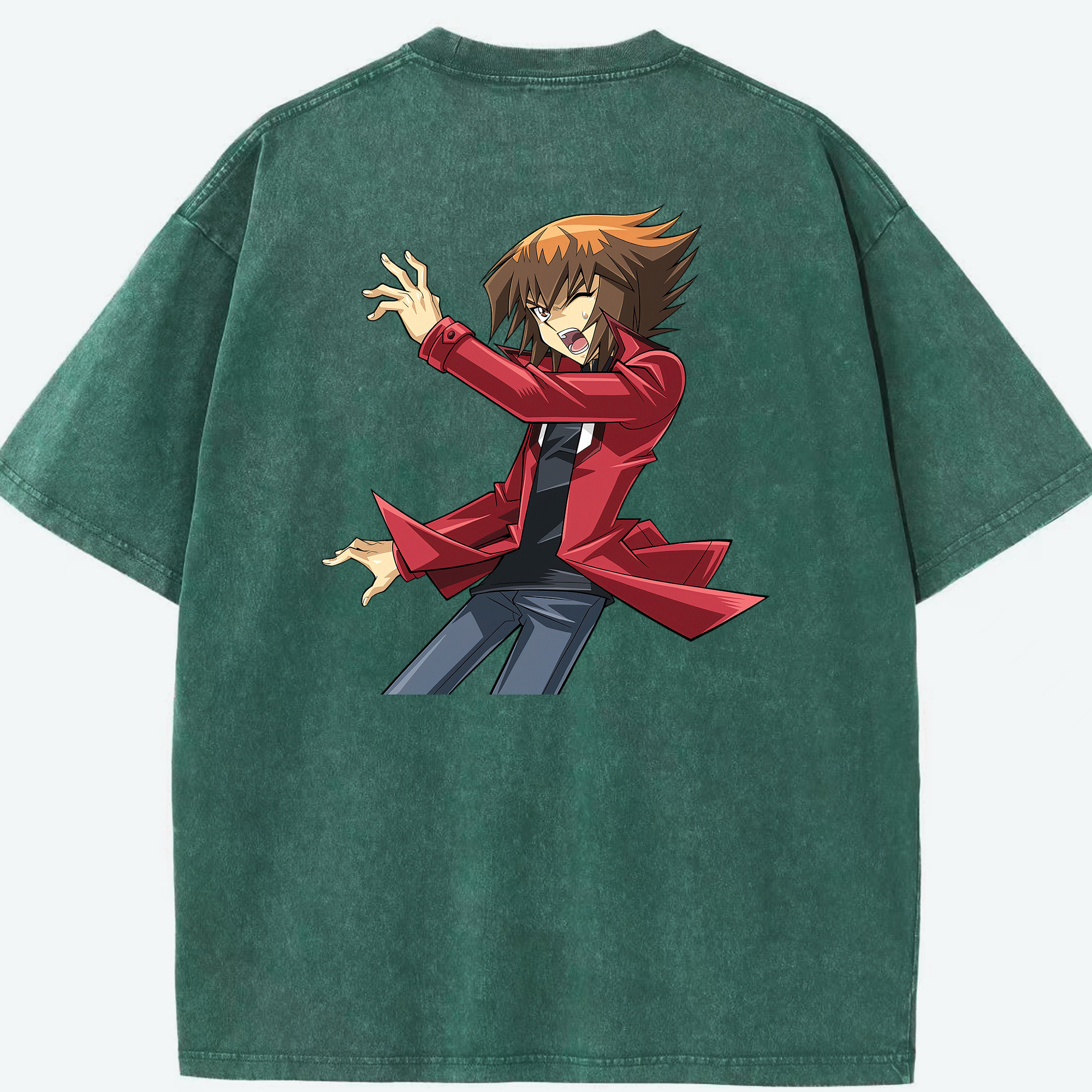 （画像用） 遊☆戯☆王 Yu-Gi-Oh! 綿100% ヴィンテージ風 半袖Tシャツ（背面プリント）